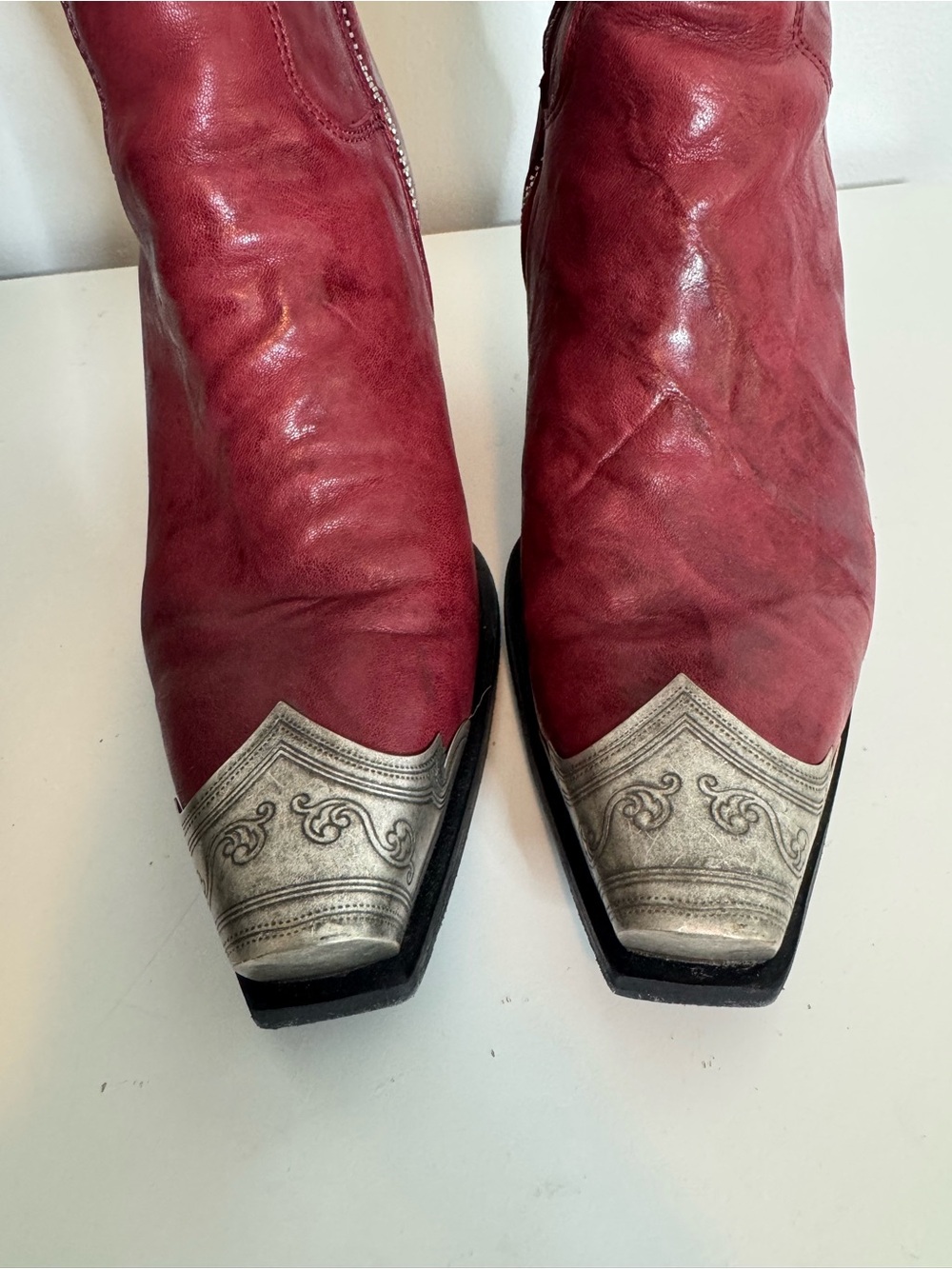 Free People Brayden Western Boots burgundy 38 Brandywine - Picture 5 of 11